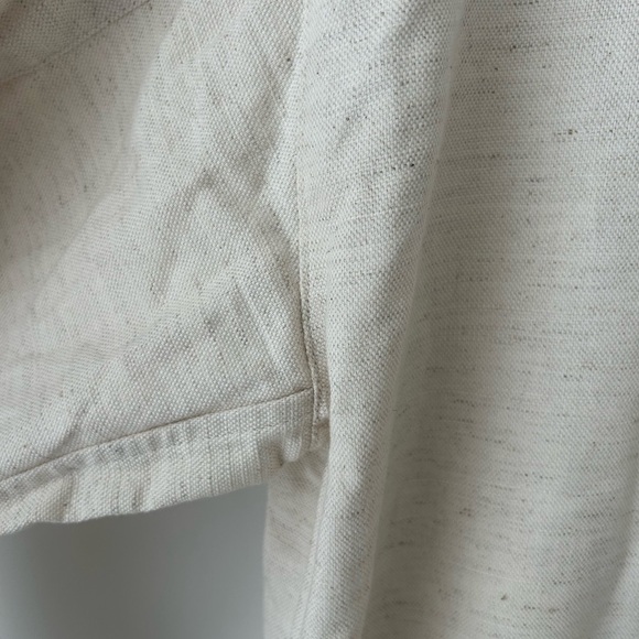 Men's Cream Button-Up Shirt - Picture 10 of 11